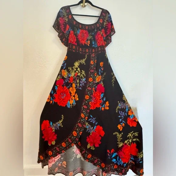 Jealous Tomato Black Floral High Low Dress - Picture 6 of 8